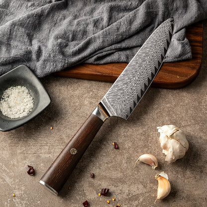 Chef's Knife, 6.7 Inch Kitchen Knife, 67 Layer Stainless Steel, Cutting Vegetables, Fruit Kitchen and Vegetable Knife, Damascus Steel Chef's Knife